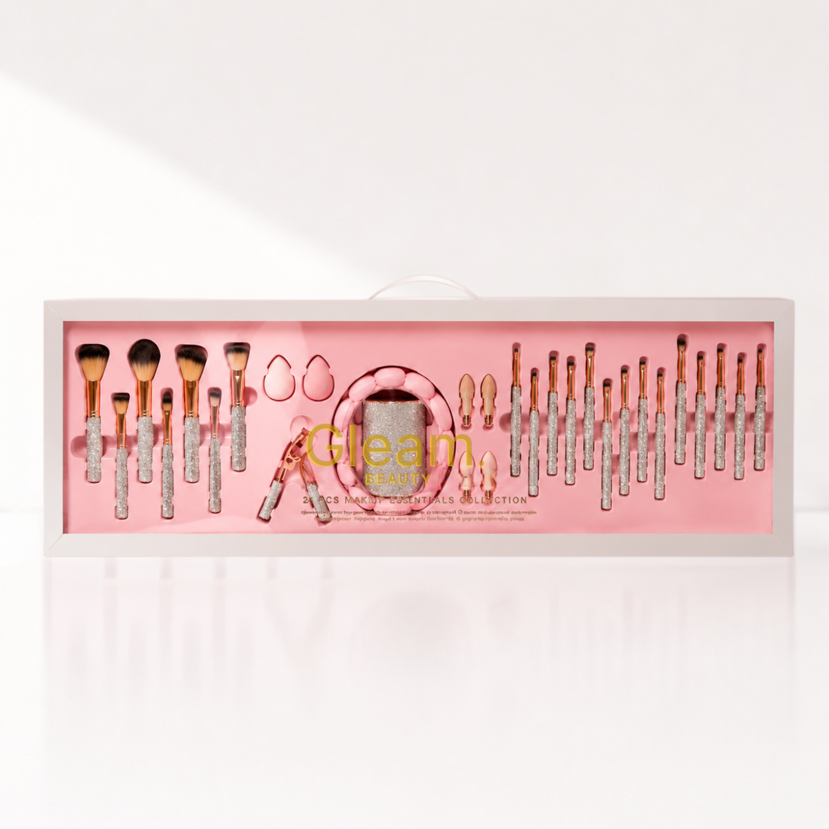 Box Makeup "Rose Argent" 30 pièces